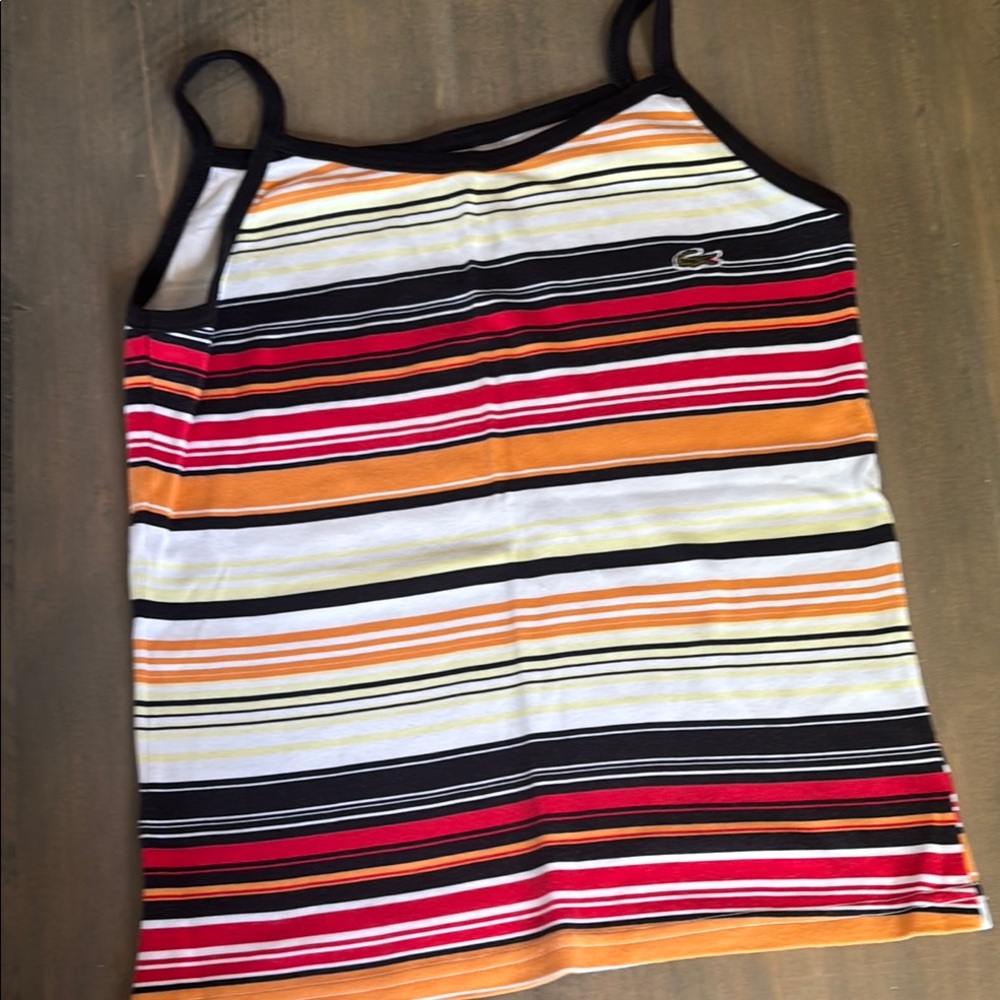 Lacoste Striped Multicolor Women's Tank Top